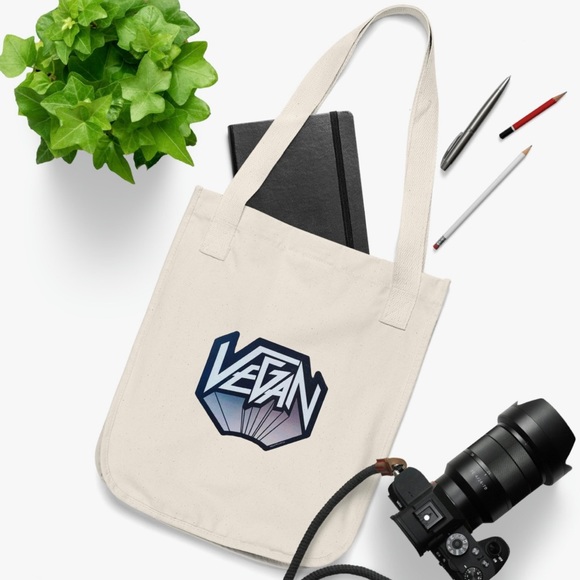 Vegan Organic Cotton Tote - Picture 2 of 3